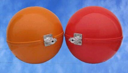 玻璃鋼警示球提醒線路下方的行人注意安全